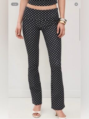 Miaou Black Polka Dot Flare Pants